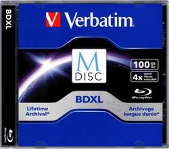 M-DISC Blu-ray XL Rohling 100 GB Verbatim v balení Jewelcase, 98912, 1 ks