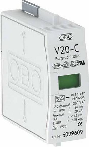 Svodič přepětí OBO Bettermann V20-C 0-280 5099609, 20 kA