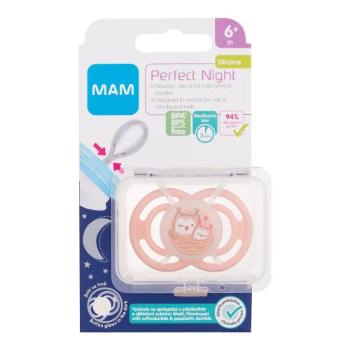 MAM Perfect Night Silicone Pacifier 6m+ Owls 1 ks dudlík pro děti