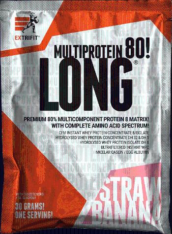 Extrifit Long 80 Multiprotein 30 g strawberry banana