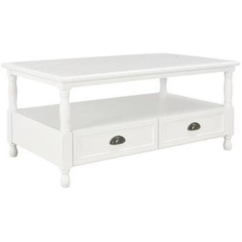 Konferenční stolek bílý 100x55x45 cm dřevo (249899)