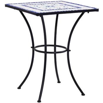  Mozaikový bistro stolek modrobílý 60 cm keramika (46706)