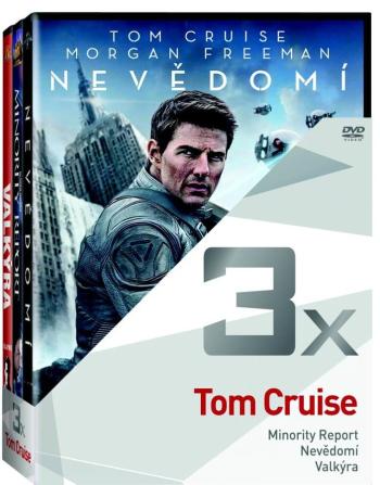 3x Tom Cruise (Minority report, Nevědomí, Valkýra) - kolekce (3 DVD)