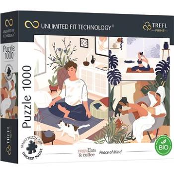 Trefl Puzzle UFT Yoga, Cats & Coffee: Klid v duši 1000 dílků (10695)