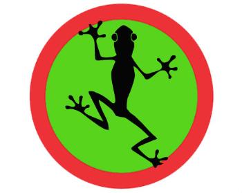 Samolepky zákaz - 5ks Žába