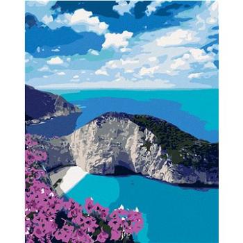 Diamondi - Diamantové malování - PLÁŽ NAVAGIO, 40x50 cm, bez rámu a bez vypnutí plátna (606923A)