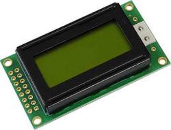 LCD displej Display Elektronik DEM08202SYH-LY, (š x v x h) 58 x 32 x 10.5 mm, žlutozelená