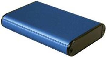 Univerzální pouzdro hliníkové Hammond Electronics, (d x š x v) 100 x 71,7 x 19 mm, modrá