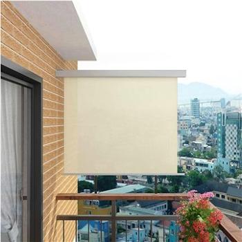 Balkonová zástěna multifunkční 150 x 200 cm krémová (143715)