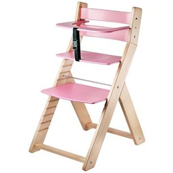 Rostoucí židle Wood Partner Luca Barva: lak/růžová (8592927751537)