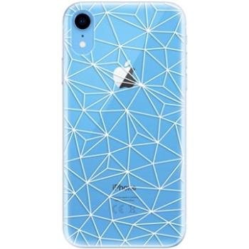 iSaprio Abstract Triangles 03 - white pro iPhone Xr (trian03w-TPU2-iXR)
