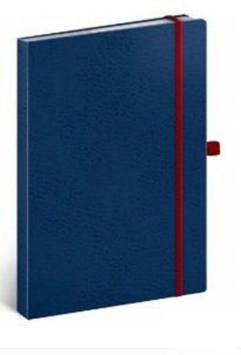 Baagl Notes Vivella Classic modrý/červený tečkovaný 15 × 21 cm