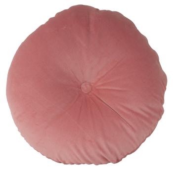 Sada 3 ks − Polštář Luxurious Round Velvet – růžový