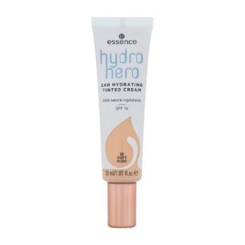 Essence Hydro Hero 24H Hydrating Tinted Cream SPF15 30 ml make-up pro ženy 10 Soft Nude na všechny typy pleti; na dehydratovanou pleť