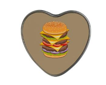 Plechová krabička srdce Hamburger