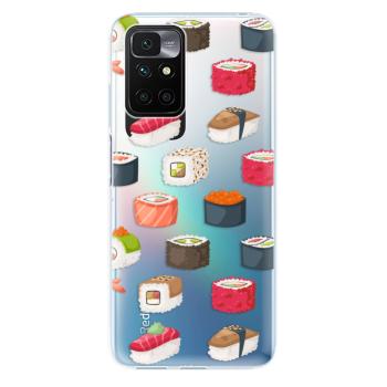 Odolné silikonové pouzdro iSaprio - Sushi Pattern - Xiaomi Redmi 10