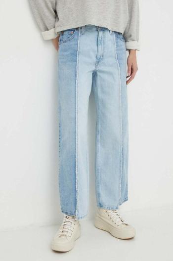 Džíny Levi's BAGGY CROP dámské, medium waist