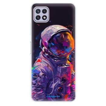 Odolné silikonové pouzdro iSaprio - Neon Astronaut - Samsung Galaxy A22 5G