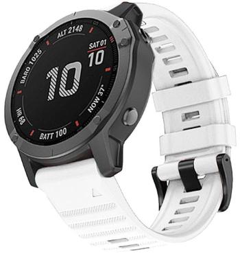 RhinoTech řemínek pro Garmin QuickFit silikonový outdoor 26mm, RTSS-021-WH, bílý - rozbaleno