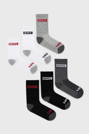Dětské ponožky Levi's šedá barva