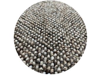 Vopi koberce Kusový kruhový koberec Porto hnědý - 200x200 (průměr) kruh cm Hnědá