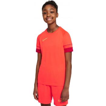 Nike DRI-FIT ACADEMY Dětské fotbalové tričko, červená, velikost S