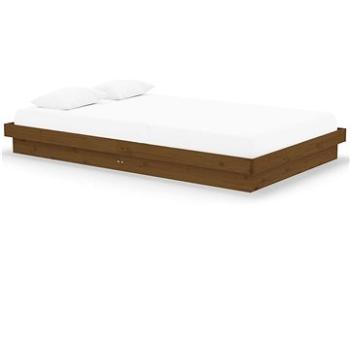 Rám postele medově hnědý masivní dřevo 120 × 200 cm, 819905 (819905)