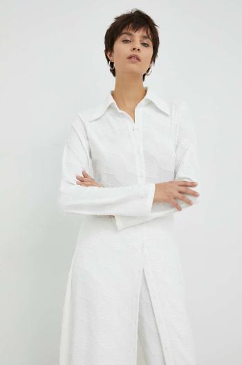 Šaty Résumé bílá barva, maxi