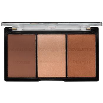 Makeup Revolution Ultra Sculpt & Contour paleta na kontury obličeje odstín 04 Ultra Ligt/Medium 11 g