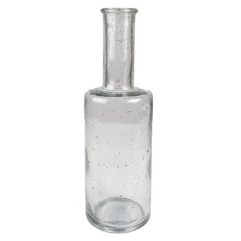 Skleněná transparentní foukaná váza Sandy - Ø 11*34 cm 6GL4271