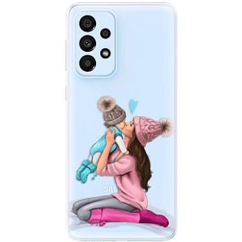 iSaprio Kissing Mom - Brunette and Boy pro Samsung Galaxy A33 5G (kmbruboy-TPU3-A33-5G)