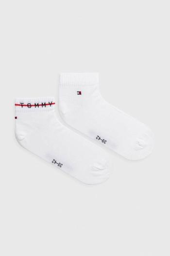 Ponožky Tommy Hilfiger 2-pack pánské, bílá barva, 701222187