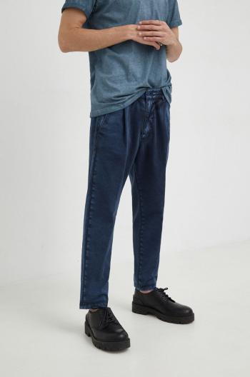 Kalhoty Drykorn pánské, tmavomodrá barva, jednoduché