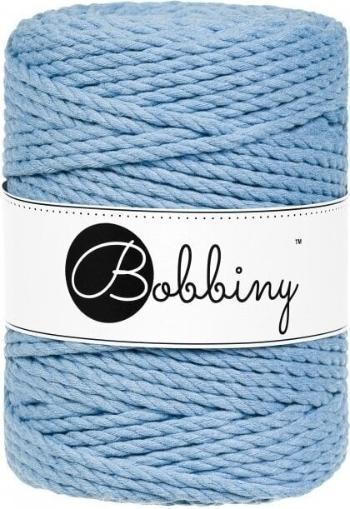 Bobbiny 3PLY Macrame Rope 5 mm 100 m Perfect Blue Šňůra