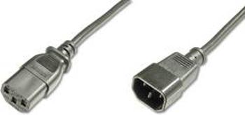 IEC, napájecí kabel Digitus AK-440201-018-S, [1x IEC zástrčka C14 10 A - 1x IEC C13 zásuvka 10 A], 1.80 m, černá