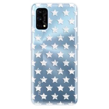 Odolné silikonové pouzdro iSaprio - Stars Pattern - white - Realme 7 Pro