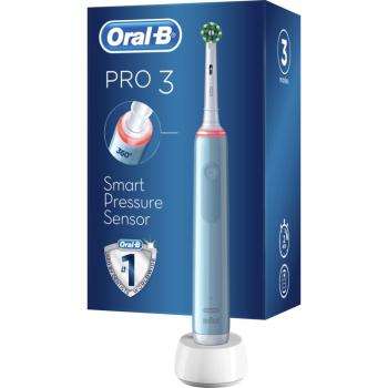 Oral B Pro3 3000 Cross Action Blue elektrický zubní kartáček Blue
