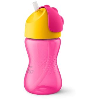 Philips Avent Hrneček s ohebným brčkem 300 ml růžový