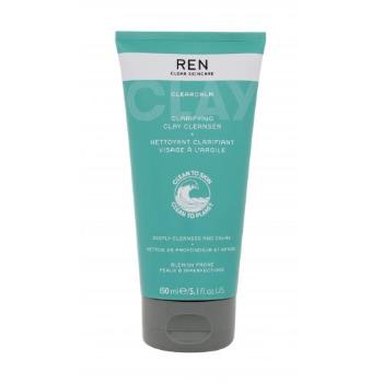 REN Clean Skincare Clearcalm 3 Clarifying Clay Cleanser 150 ml čisticí gel W na mastnou pleť; na rozjasnění pleti; na problematickou pleť s akné