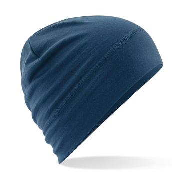 Beechfield Merino čepice - Ocelově modrá