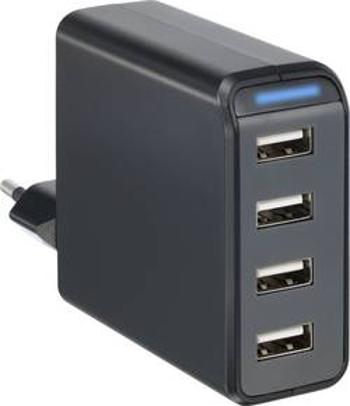 USB nabíječka VOLTCRAFT VC-11331780, nabíjecí proud 4800 mA, černá