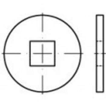Podložka plochá TOOLCRAFT 107039, vnitřní Ø: 22 mm, ocel, 50 ks