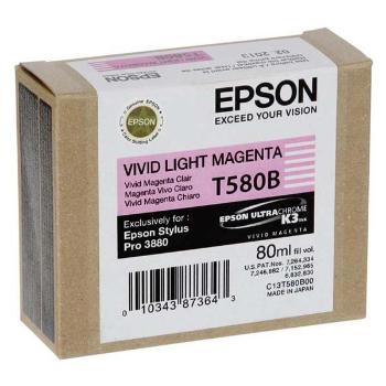 EPSON T580B (C13T580B00) - originální cartridge, světle purpurová, 80ml