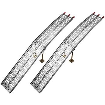 Q-TECH nájezdová rampa HD - skládací - hliníková (s podpěrou),  (1 pár) (M002-197)