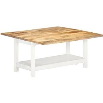 Rozkládací konferenční stolek bílý 90x(45–90)x45 cm mangovník (286375)