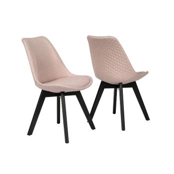 Jídelní židle – růžová – sada 2 ks