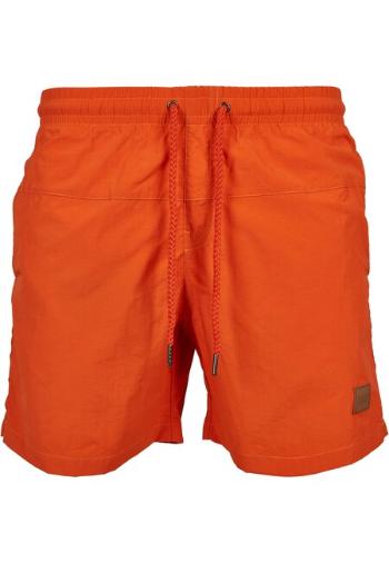 Urban Classics Block Swim Shorts rust orange - M