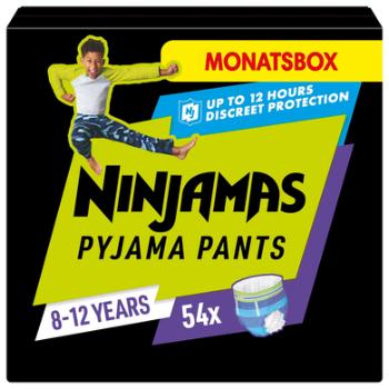 NINJAMAS Pyjama Pants Chlapecký měsíční box, 8-12 let, 54 kusů