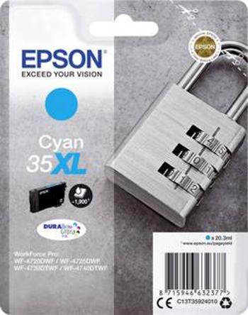 Epson Ink T3592, 35XL originál azurová C13T35924010