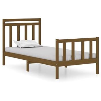 Rám postele medově hnědý masivní dřevo 75 × 190 cm Small Single, 3105343 (3105343)
